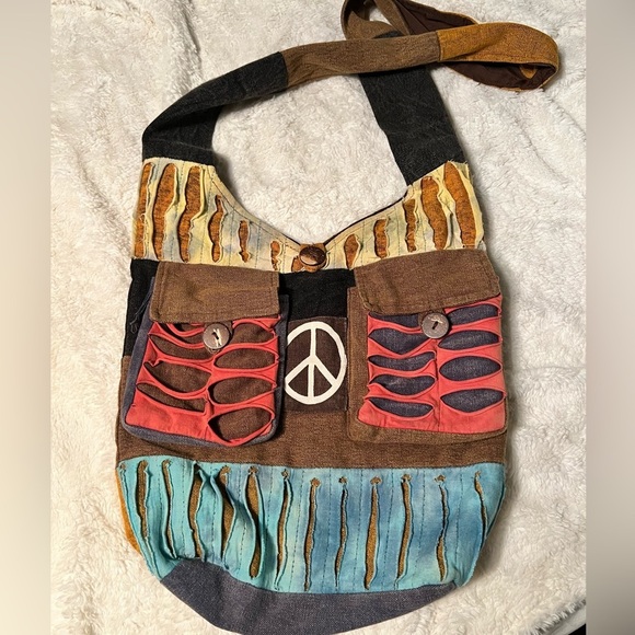 Multicolor Bohemian Shoulder Bag - Picture 1 of 12